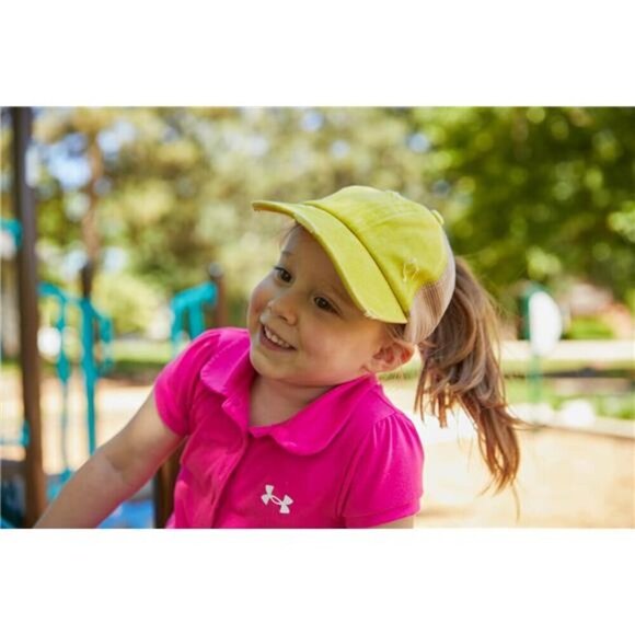 Kids High Ponytail Baseball Cap Criss Cross Messy Bun main image 5